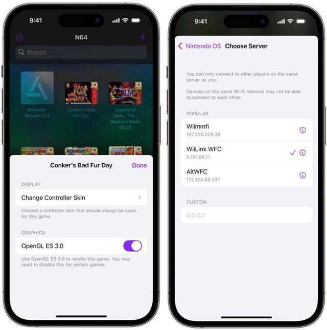 最新Delta模拟器测试版为iPhone添加了在线多人游戏、手柄皮肤等功能(图2)